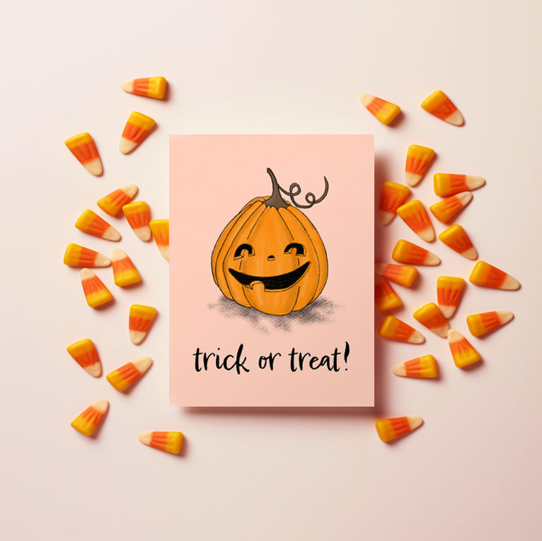 Trick-or-Treat, Pumpkin! Halloween Card