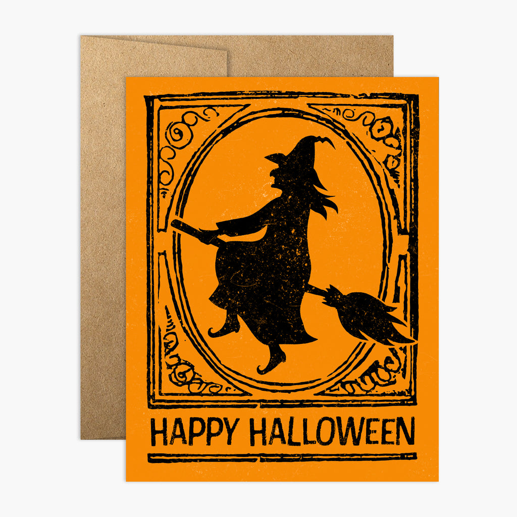 Witchy Silhouette Halloween Card