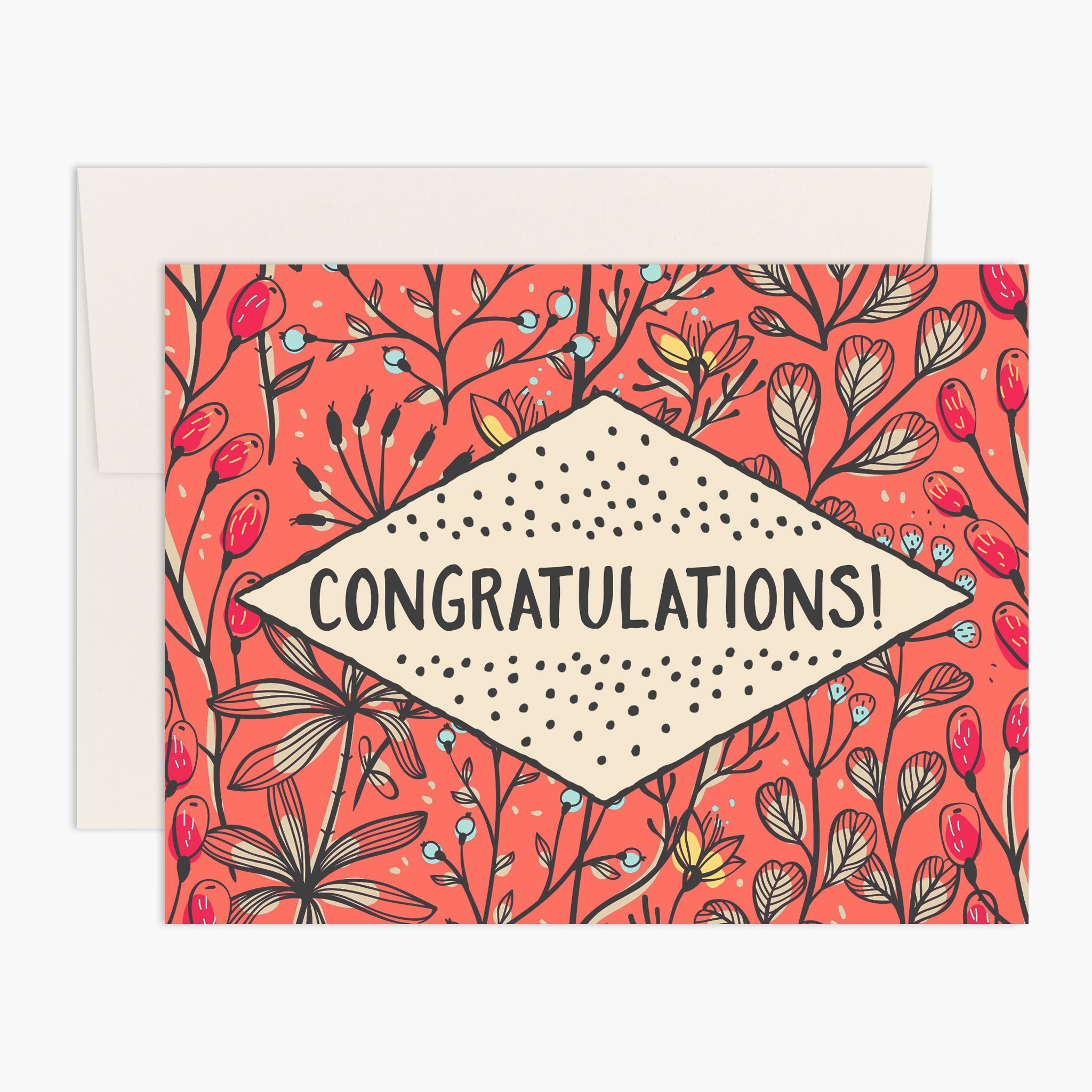 Tangerine Blossoms Congratulations Card | Palmer Street Press