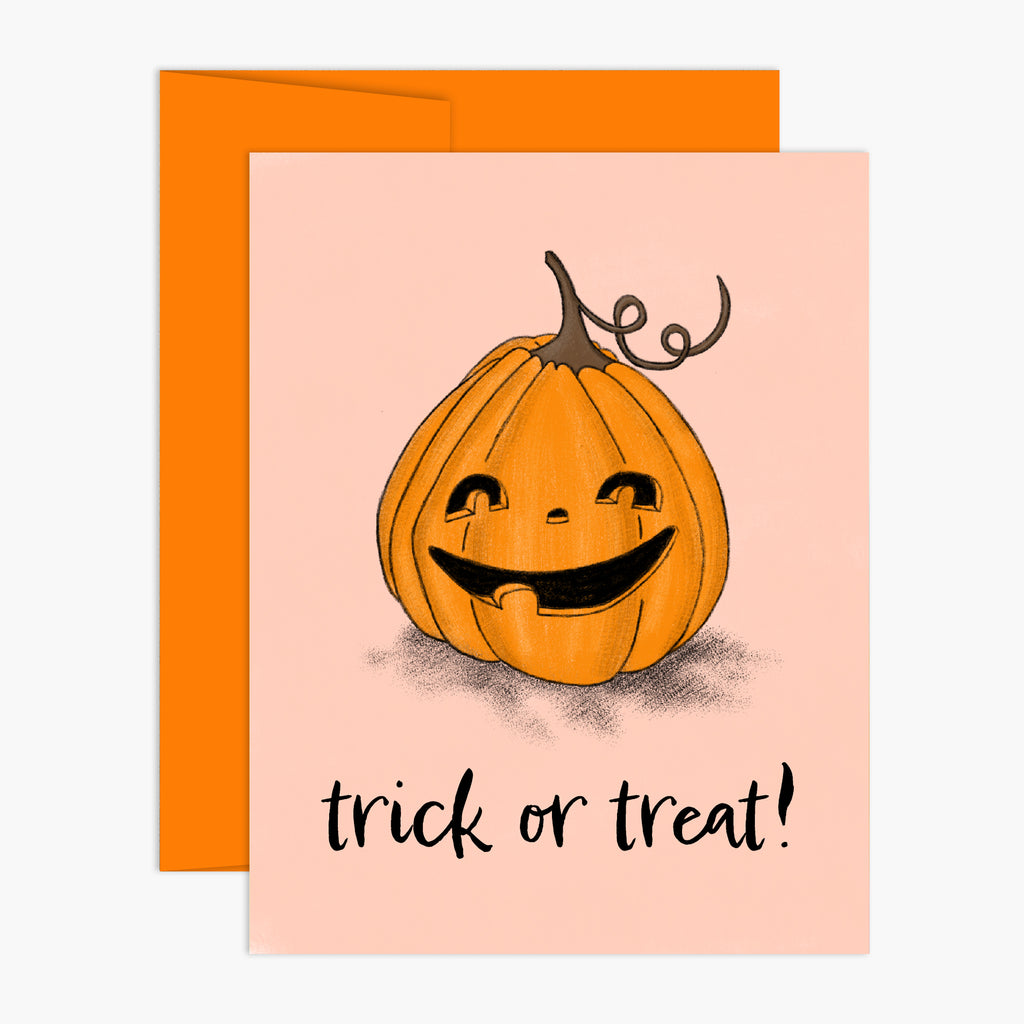 Trick-or-Treat, Pumpkin! Halloween Card